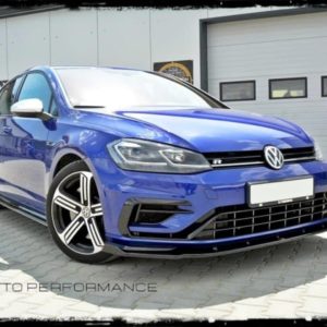 MAXTON LIP DELANTERO V.1 PARA GOLF R MK7 NEGRO BRILLANTE