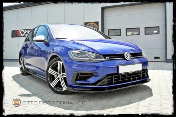 MAXTON LIP DELANTERO V.1 PARA GOLF R MK7 NEGRO BRILLANTE