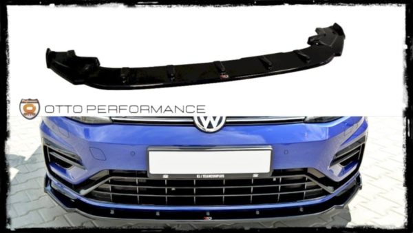 MAXTON LIP DELANTERO V.1 PARA GOLF R MK7 NEGRO BRILLANTE - Imagen 2