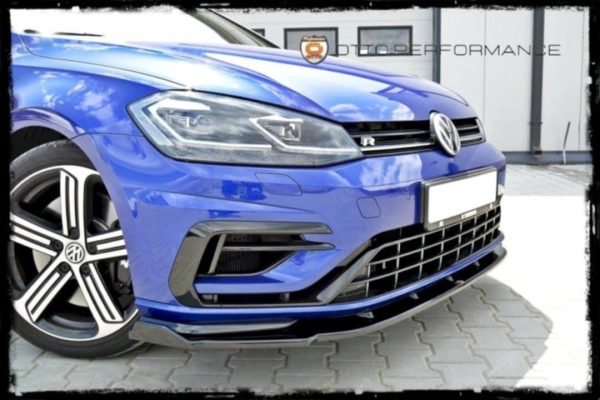 MAXTON LIP DELANTERO V.1 PARA GOLF R MK7 NEGRO BRILLANTE - Imagen 3