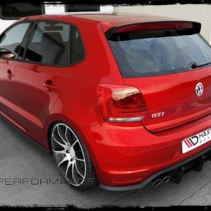 MAXTON DIFUSOR TRASERO NEGRO BRILLANTE PARA POLO GTI 1.8 TSI