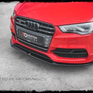 MAXTON LIP DELANTERO EN NEGRO BRILLANTE PARA A3 S-LINE/S3 8V