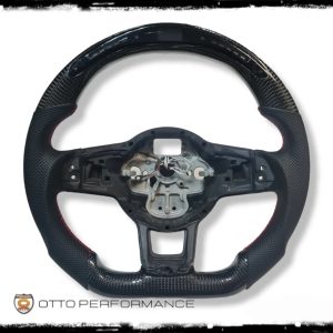 VOLANTE EN FIBRA DE CARBONO CON LED INDICADOR Y DISPLAY DIGITAL CON FUNCIONES