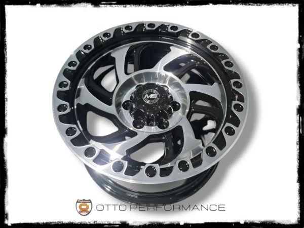 MS 6278 15X8.0 6X114.3 NEGROS CON CARA PULIDA