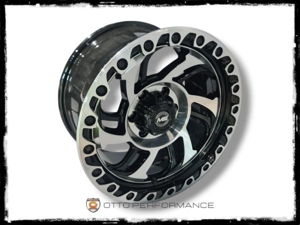 MS 6278 15X8.0 6X114.3 NEGROS CON CARA PULIDA - Imagen 2