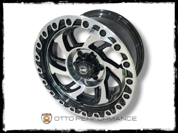 MS 6278 15X8.0 6X114.3 NEGROS CON CARA PULIDA - Imagen 3